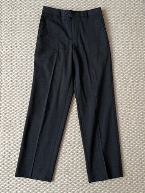 Nordstrom Boys DRESS SUIT PANTS 14 Gray Wool Blend Flat Front Separates Formal